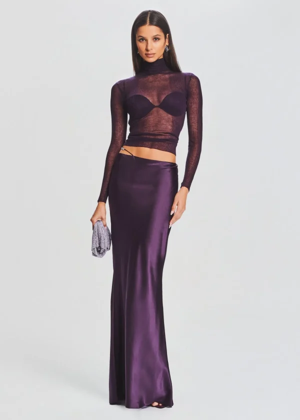 Day to Night*Retrofete Piper Sweater Eggplant