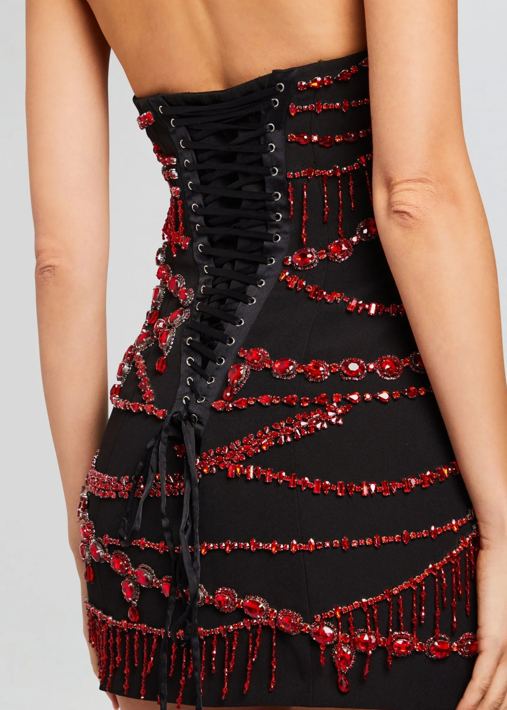 prae_crystal_embellished__1.webp RETROFÊTE*Retrofete Prae Crystal Embellished Dress Black/Red