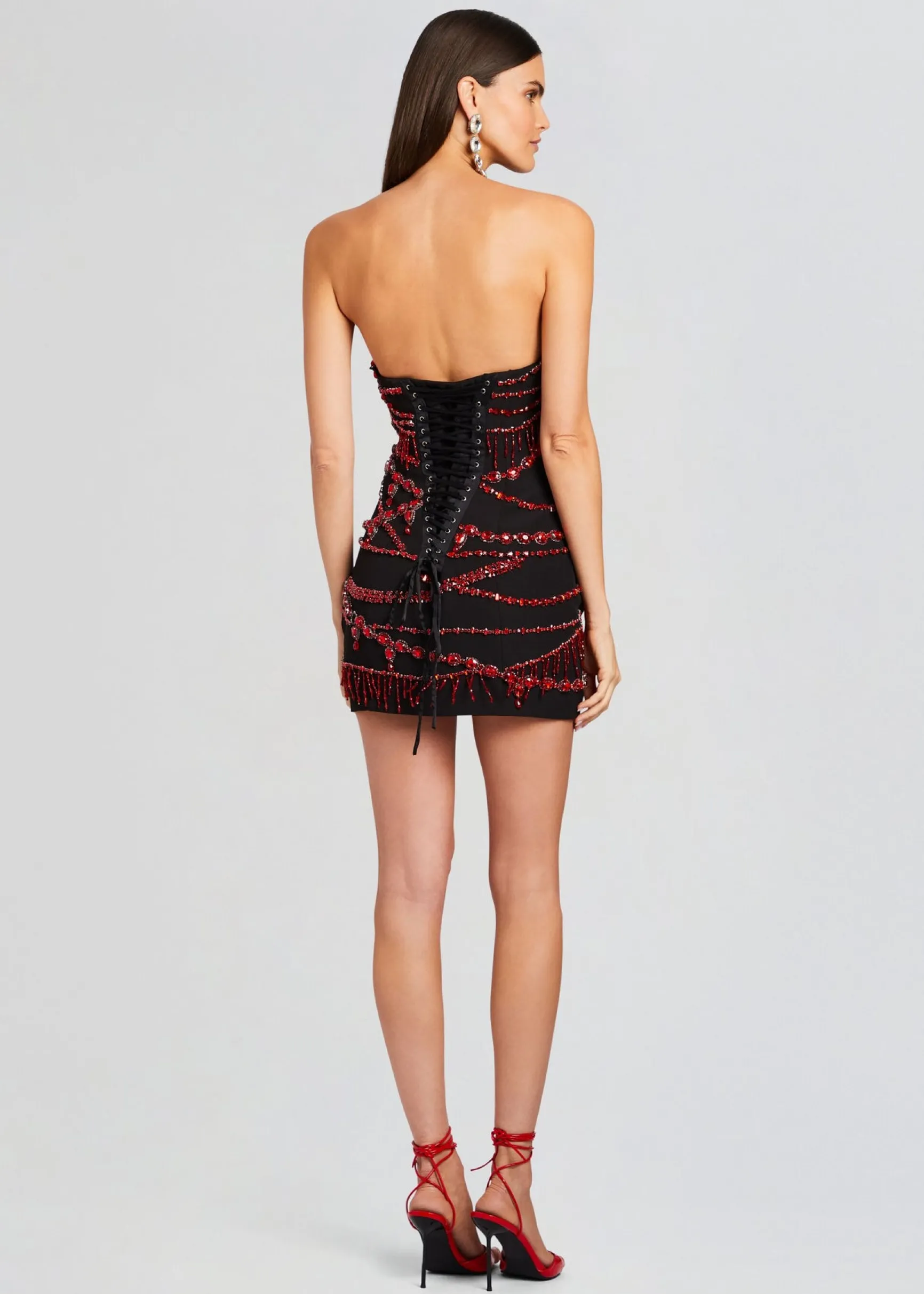 prae_crystal_embellished__3.webp RETROFÊTE*Retrofete Prae Crystal Embellished Dress Black/Red