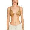 RETROFÊTE*Retrofete Pyla Chain Bra Tannin/Gold