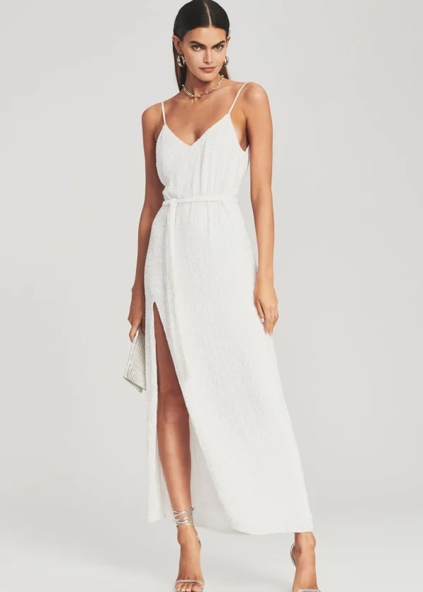 RETROFÊTE*Retrofete Rebecca Dress Moonglow White