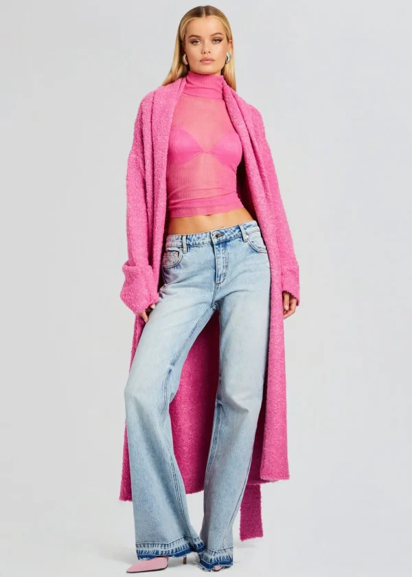 Spring Knits*Retrofete Reed Boucle Cardigan Malibu Pink