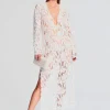 Honeymoon Looks*Retrofete Reet Lace Kaftan White