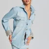 Day to Night*Retrofete Remy Denim Shirt Light Wash Denim