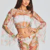 Swim*Retrofete Rio Crop Top Multicolored Tropical