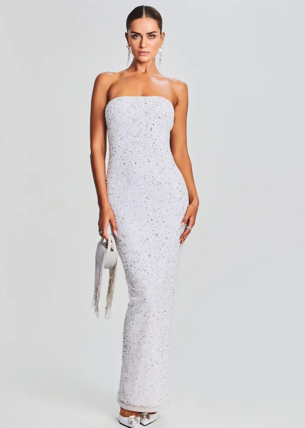 RETROFÊTE*Retrofete Riverly Dress Silver White