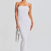 Maxi*Retrofete Riverly Dress Silver White
