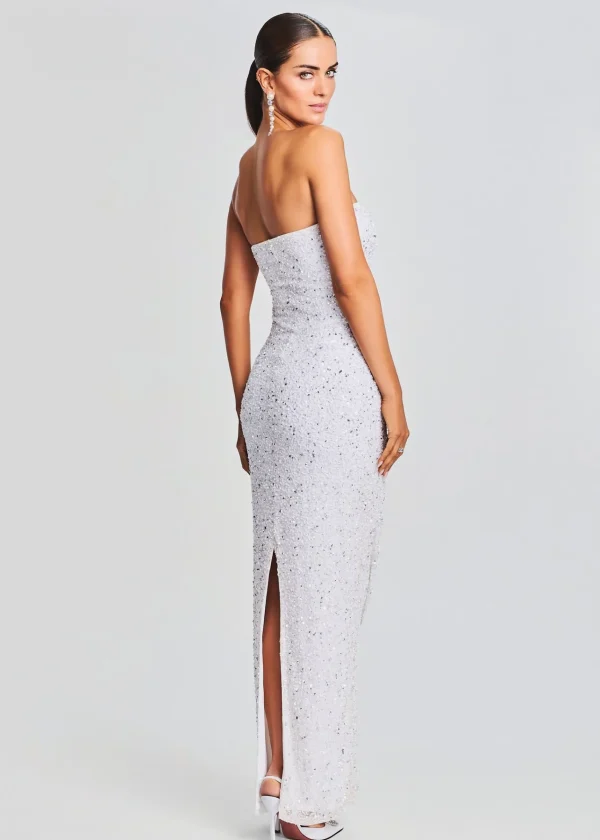 Rehearsal Dinner*Retrofete Riverly Dress Silver White