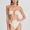 Honeymoon Looks*Retrofete Rodi Bikini Top Cream