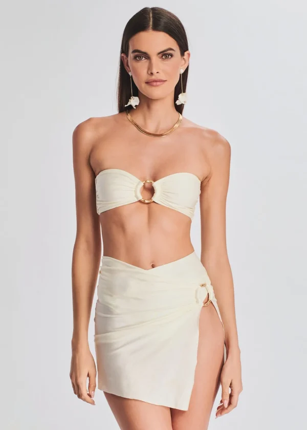 Honeymoon Looks*Retrofete Rodi Bikini Top Cream