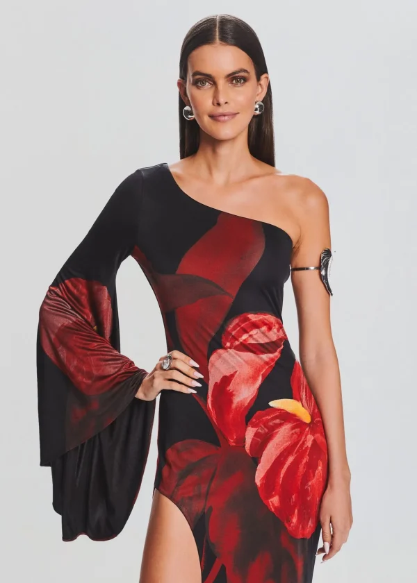 Guest Of*Retrofete Romina Dress Red Anthurium