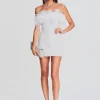 Sequin Styles*Retrofete Ronit Pearl Dress White Pearl