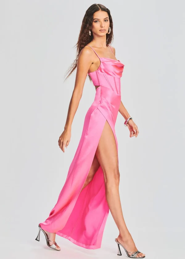 Gowns*Retrofete Rosa Corset Dress Hyper Pink