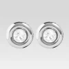 Coming Soon*Retrofete Round Earrings with Crystals Silver