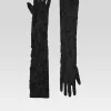 Guest Of*Retrofete Royce Embellished Lace Gloves Black