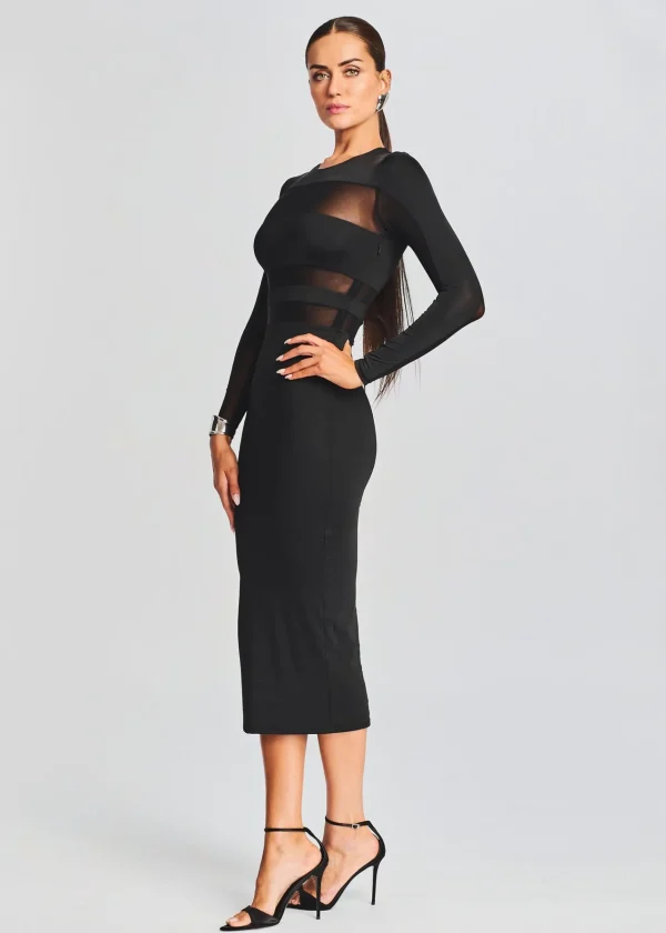 Sheer Bliss*Retrofete Ruby Dress Black