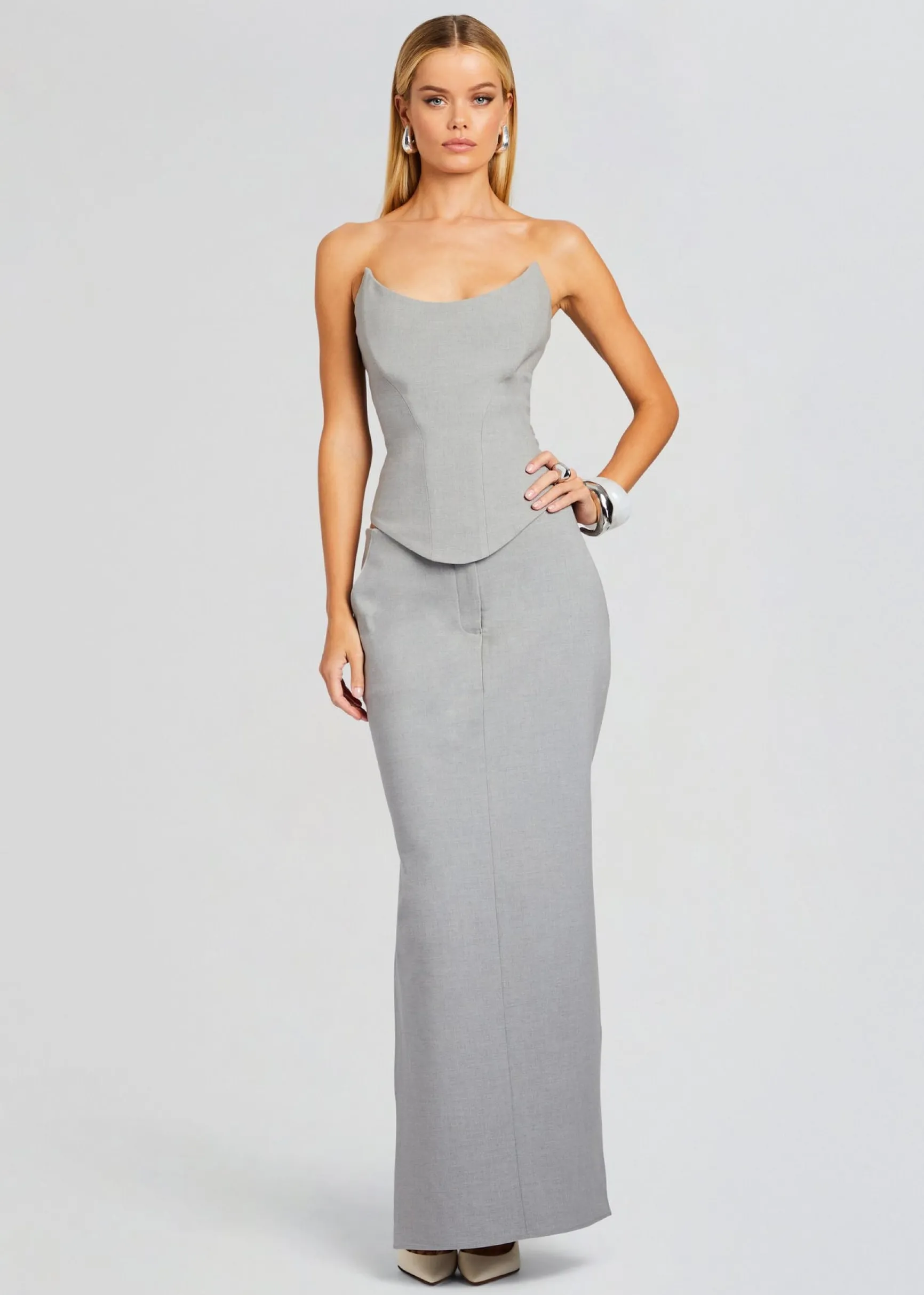 rylie_wool_skirt_1.webp Business Chic*Retrofete Rylie Wool Skirt Grey