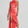Guest Of*Retrofete Sabrina Dress Coral