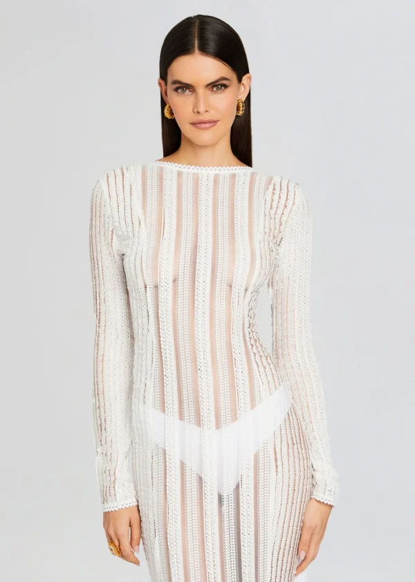 Sheer Bliss*Retrofete Saley Long Dress Natural White