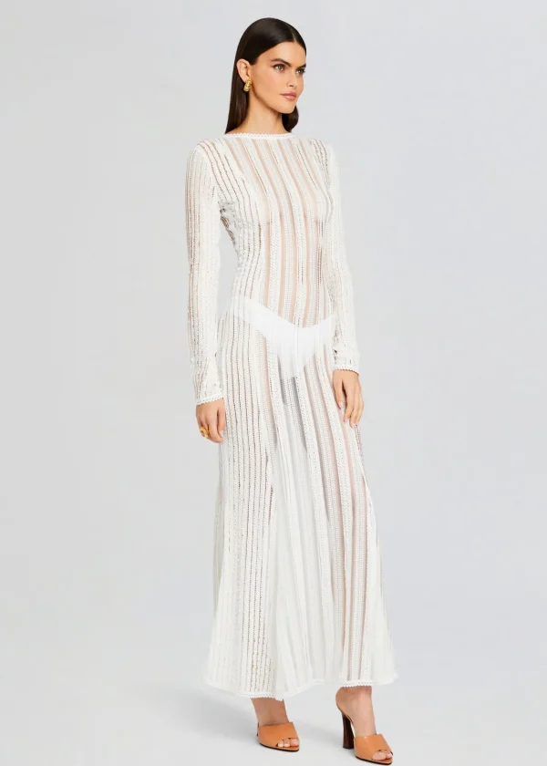 Dresses*Retrofete Saley Long Dress Natural White