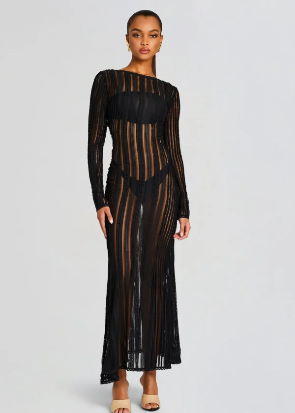 Dresses*Retrofete Saley Long Dress Black Sham