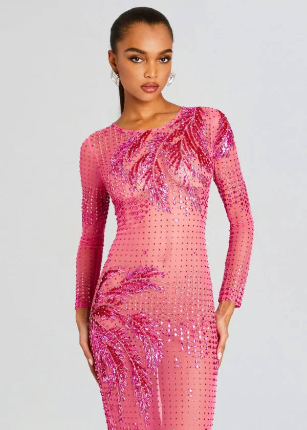 Tropical Hues*Retrofete Sammy Embellished Dress Ultra Pink