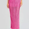 Resort '24*Retrofete Sandy Crochet Skirt Malibu Pink