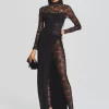 Gowns*Retrofete Saphhira Lace Dress Black