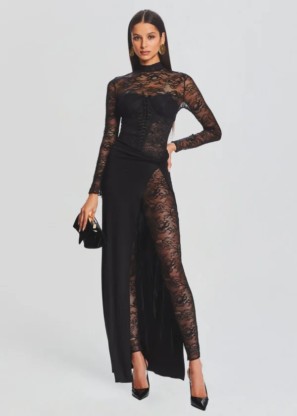 RETROFÊTE*Retrofete Saphhira Lace Dress Black