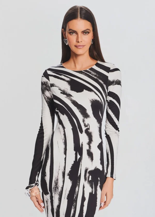 Guest Of*Retrofete Sara Dress Zebra Ink