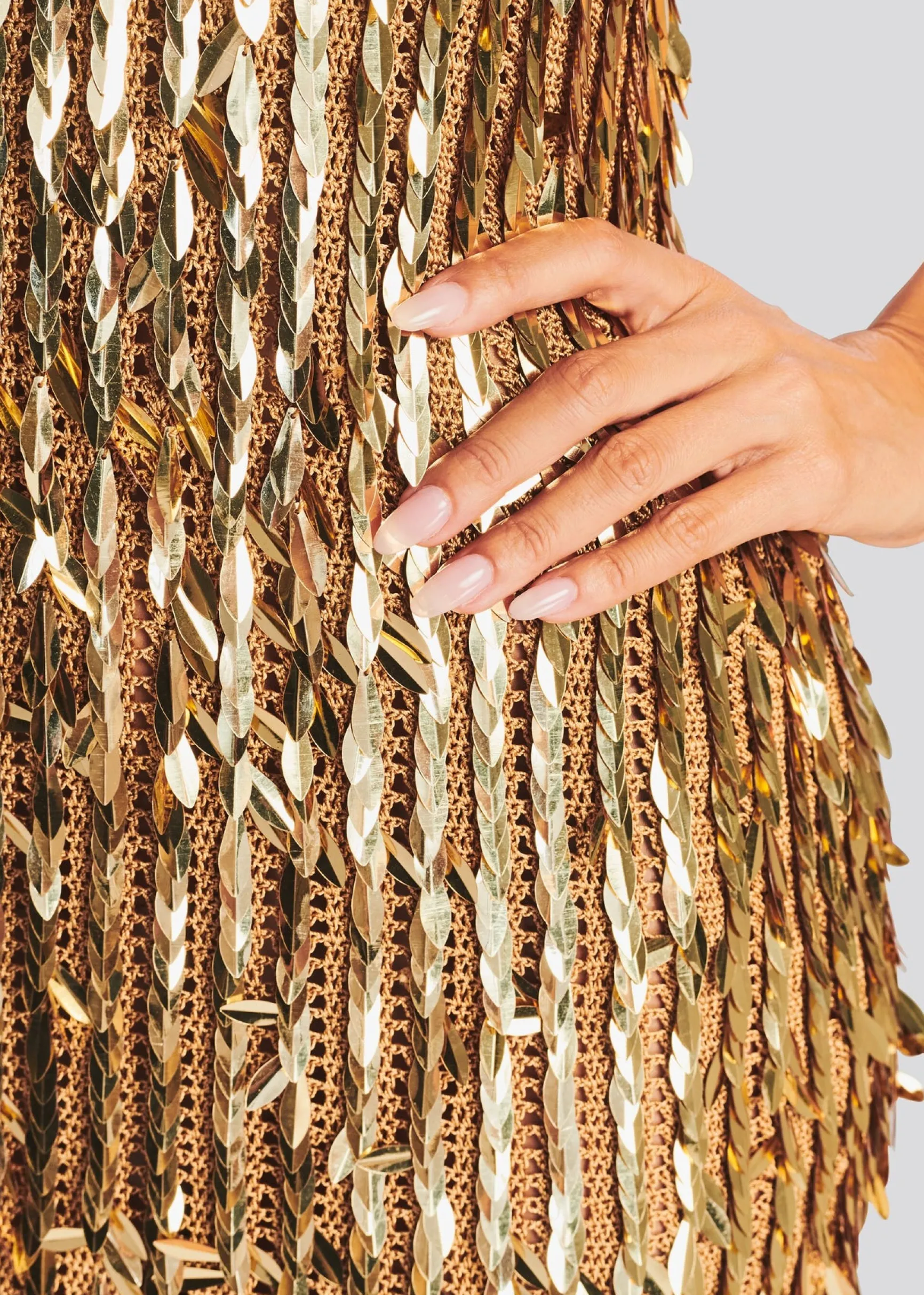 saros_feather_sequin_dres_1.webp Coming Soon*Retrofete Saros Feather Sequin Dress Gold