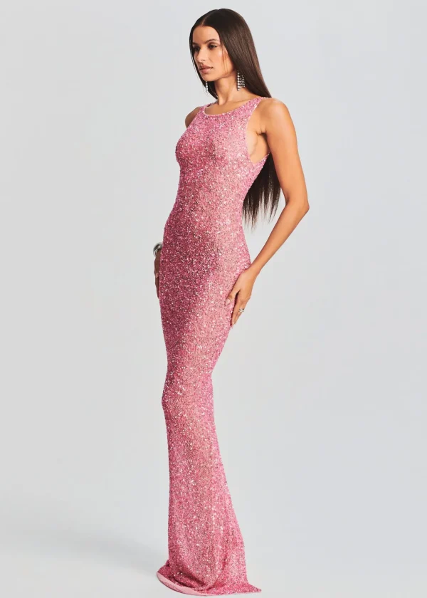 Maxi*Retrofete Sasha Sequin Dress Bubblegum Pink
