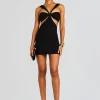 Mini*Retrofete Scarlett Mini Cut Out Dress Black