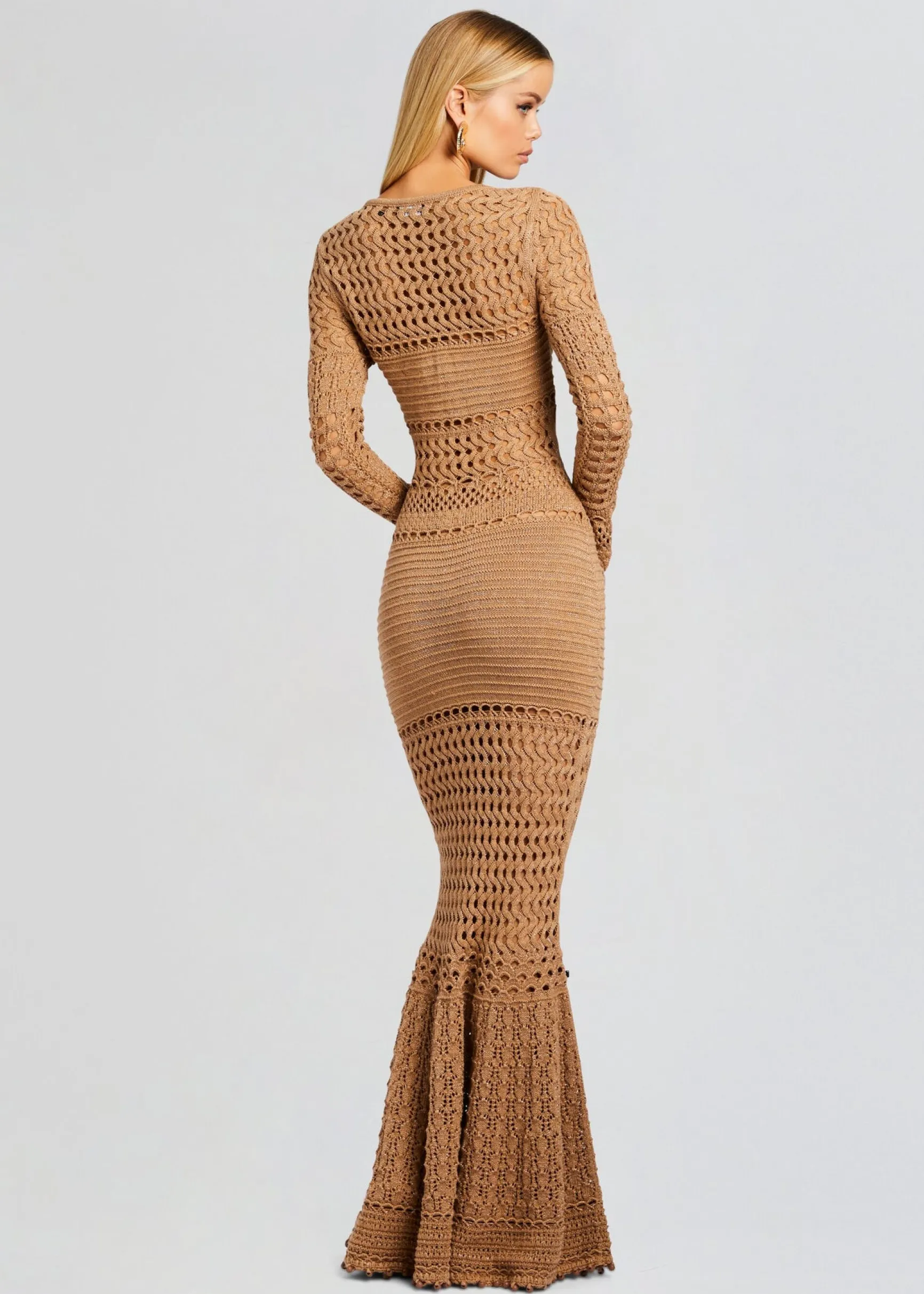 sereno_knit_crochet_dress_3-7.webp RETROFÊTE*Retrofete Sereno Knit Crochet Dress Metallic Nude Bronze
