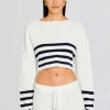 Tops*Retrofete Sharlie Sweater White/ Navy