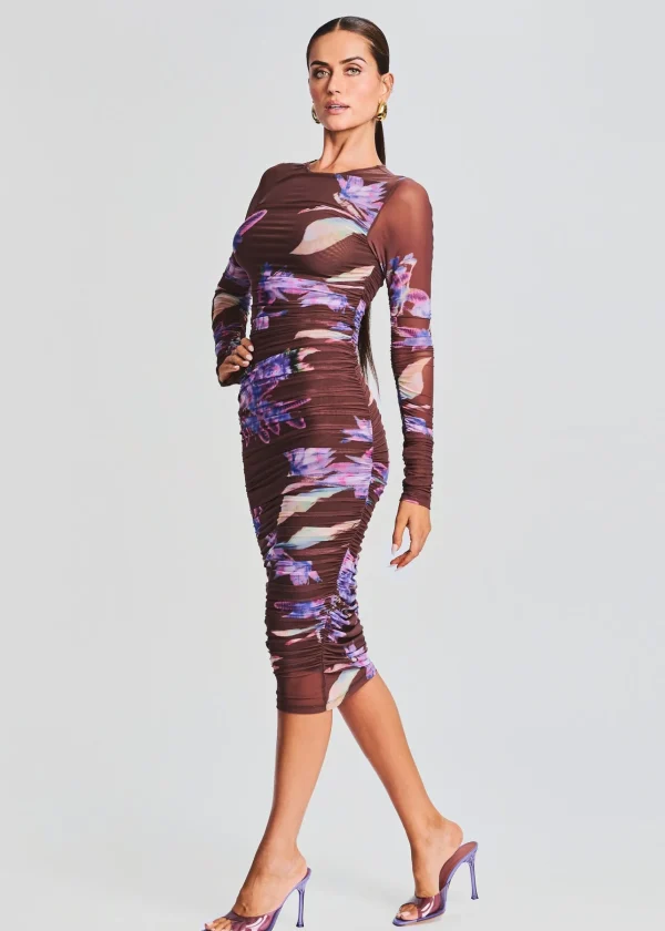 Dresses*Retrofete Shay Midi Dress Brown