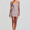 Guest Of*Retrofete Sheila Sequin Dress Mink Grey