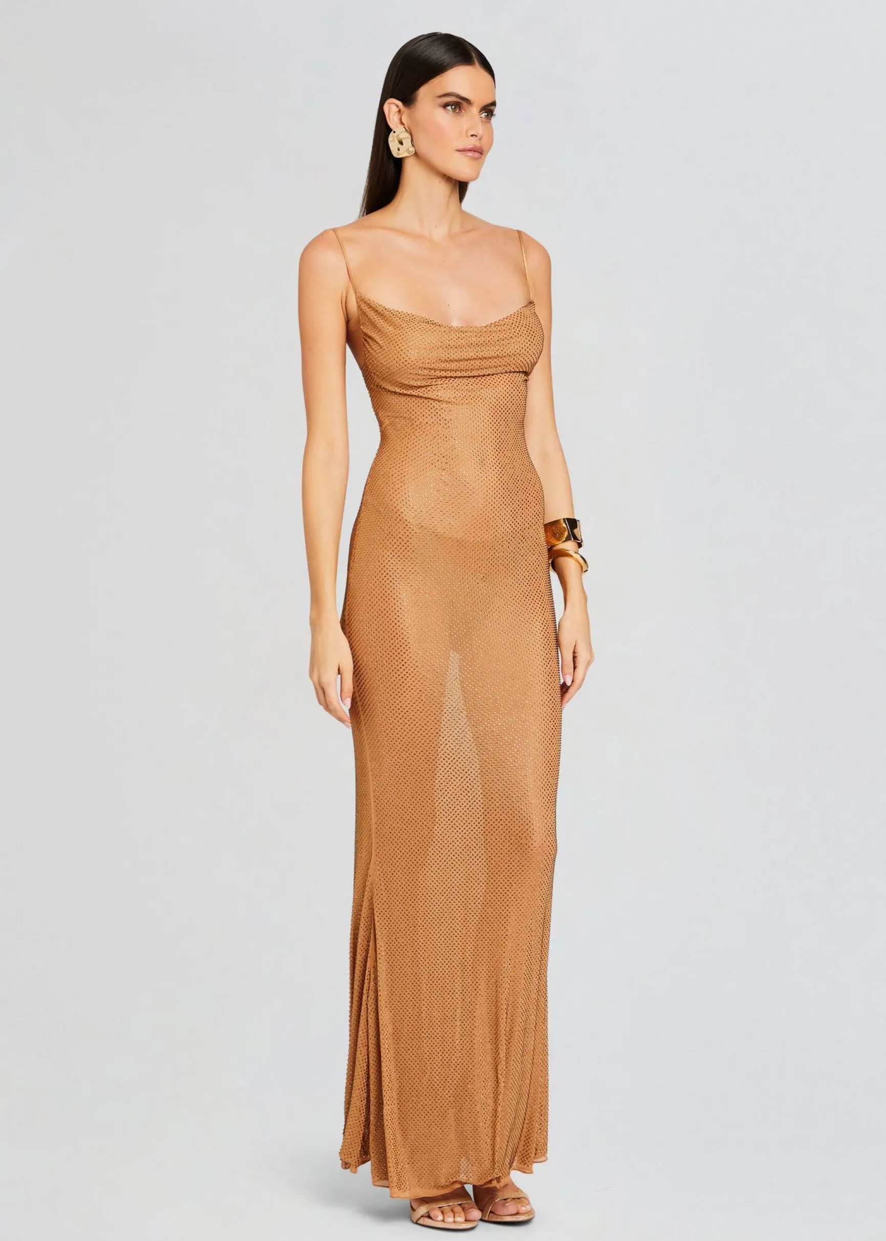 shilo_embellished_silk_dr_2-6.webp Gowns*Retrofete Shilo Embellished Silk Dress Tannin