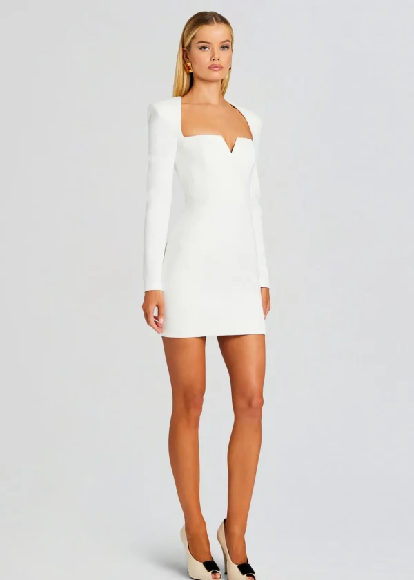 Resort '24*Retrofete Simone Mini V Dress White