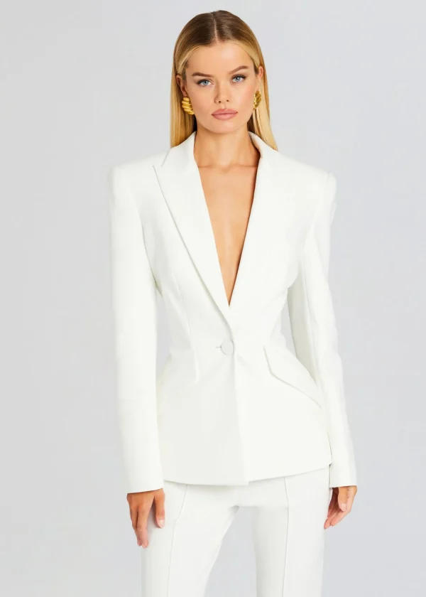 Night Out*Retrofete Sloan Structured Blazer White