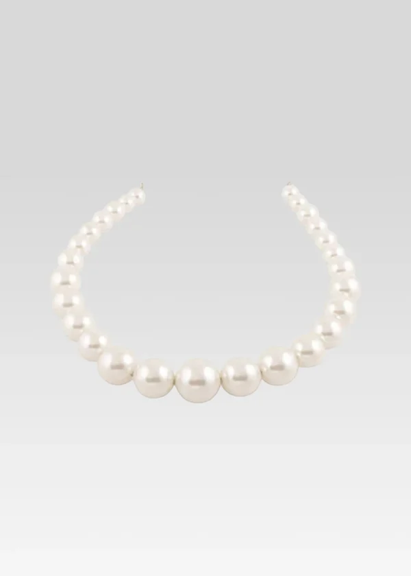 Rehearsal Dinner*Retrofete Small Venus Pearl Crown Silver