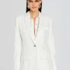 Trending*Retrofete Solana Embellished Blazer White