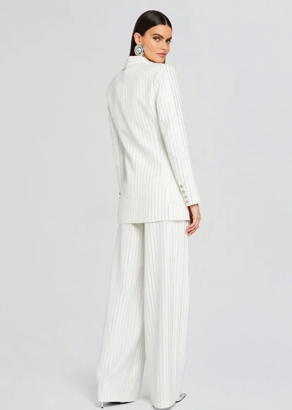 RETROFÊTE*Retrofete Solana Embellished Blazer White