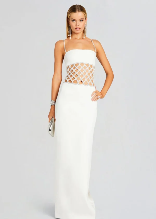 Reception Dresses*Retrofete Solene Dress White/Crystal