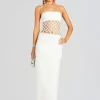 Dresses*Retrofete Solene Dress White/Crystal