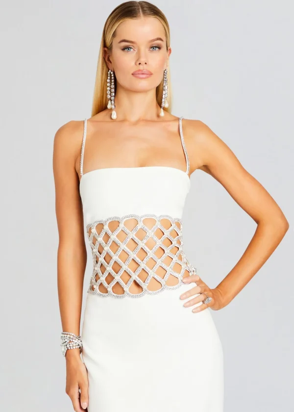 Dresses*Retrofete Solene Dress White/Crystal