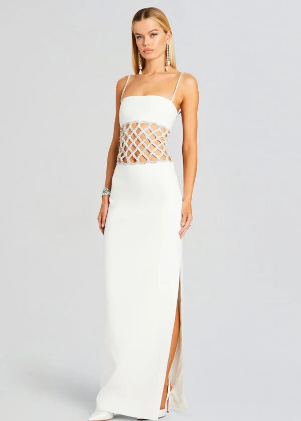 Dresses*Retrofete Solene Dress White/Crystal