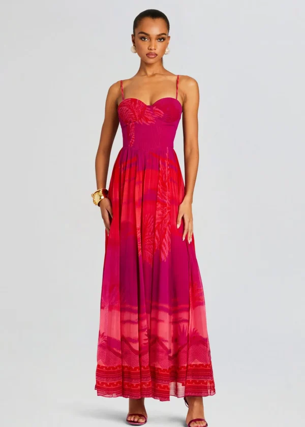Trending*Retrofete Soma Long Dress Multicolor