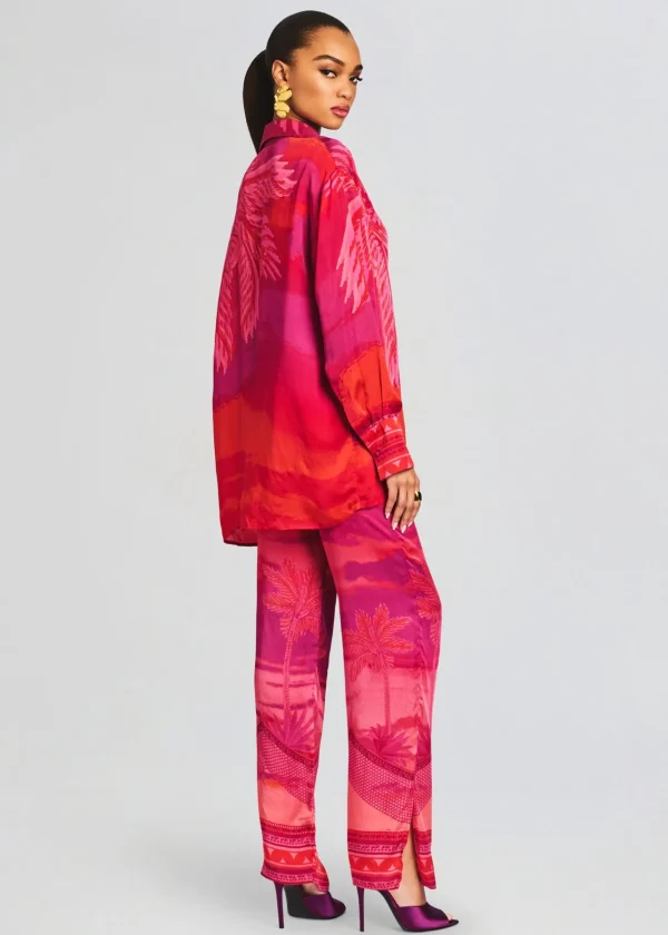 Tropical Hues*Retrofete Soma Oversized Shirt Multicolor