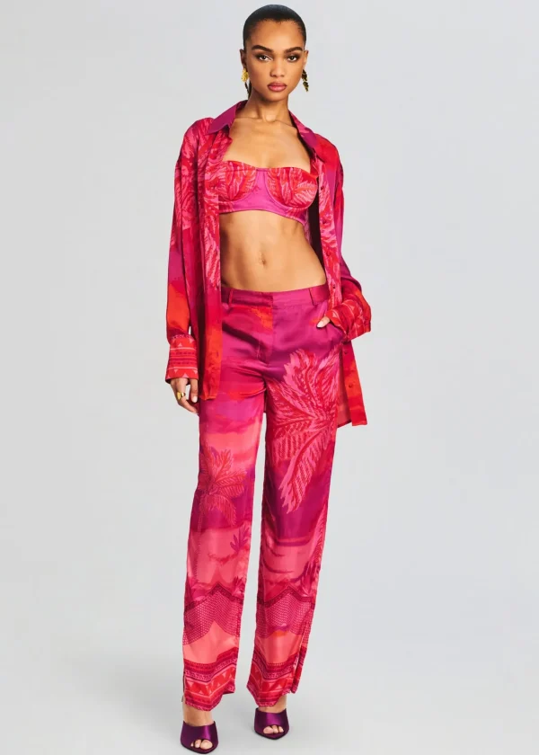 Tropical Hues*Retrofete Soma Oversized Shirt Multicolor